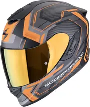 Scorpion EXO-1400 Evo II Air Linart Helmet, black-orange, Size 2XL for Men Black Orange