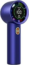 Portable Fan,Adjustable LED Display Battery Powered Fan - Rechargeable Air Cooler, Small Handheld Ventilator for Men, Women
