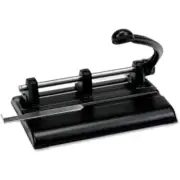 Master 40-Sheet Lever Action Two- to Seven-Hole Punch, 13/32 Holes, Black MAT134