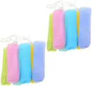 Healeved 2sets Foaming Nets Soap Pouch Cleansing Foaming Maker Handmade Deep Gentle Skin Quick for Soap Lathering Fragrance Enhancer 12pcs*2 Random Color