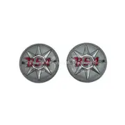 BSA SILVER STAR FUEL TANK BADGES BANTAM B40 A10 (PAIR) - UK SUPPLIED
