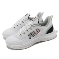 在飛比找momo購物網優惠-【FILA】慢跑鞋 J923W 男鞋 白 黑 路跑 運動鞋 