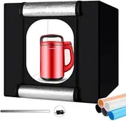 TAVICE 60cm Photography Studio Portable LED Light Tent Photo Box + Backdrops