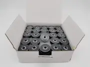 Prewound Bobbin, Size M, Style M, Black, 75pcs per Box, Plastic Sided, 40S/2