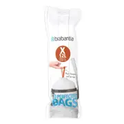 Brabantia Bin Liner Code X Bags White Plastic #01913