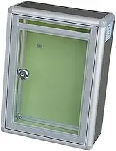 JISADER Suggestion Box Money Box Letter Box Clear Drop Box Aluminum Alloy Locking Mailbox for Customer Center Business Office Hotel, Front Port