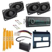Single Din AM/FM Car Stereo Bluetooth Receiver for 1988-1994 GM C/K 1500 BLUE