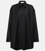 [The Row] The Row Caroline virgin wool shirt AU 10 black