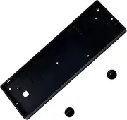 NPKC GH60 Anodizing Aluminum CNC Case for 60% Mechanical Gaming Keyboard Compatible Poker2 Pok3r Faceu 60 with ALU Feet (Black)