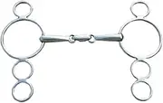 Lljsszr Horse Mouth Continental Bit Full Cheek Snaffle Bit Horse Equipment for Horse Training