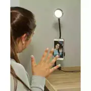 Kikkerland Live Streaming Lighting Kit- Phone Holder & Light LED Clamp Light NIB