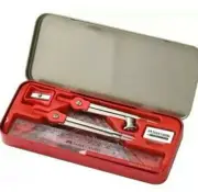 Faber-Castell GR-8 Mathematical Drawing Instrument Geometry Box Red