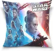 N / A A Variety of Linen Throw Pillow Cases Protector with Zipper Standard Pillow Case Decorative Pillow Covers for Couch,16x16 Inches (Star War)
