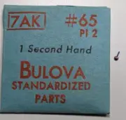 NOS Genuine Bulova 7AK PI 2 - Second Hand #65 - Purple - Index