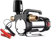 12V/24V/220V Electric Oil Pump Automatic Tanker Fuel Transfer Pump For Diesel Kerosene 990W Self-Priming Fuel Pump Oil Dispenser(990W 24V)