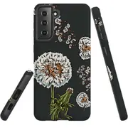 For Samsung Galaxy S21 FE Case Armour Cover, Dandelion Flowers
