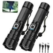 Rechargeable Flashlights High Lumens, 900000 Lumen Super Bright Large