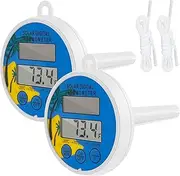 Solar Digital Pool & Spa Thermometer High Accuracy and Wide Measuring Range for Swimming Pool Wireless Pool Water Thermometer for Swimming Pool Spa Hot Tub Ice Bath Fish Pond