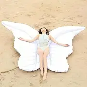 Inflatable Butterfly Pool Float, Adult Water Party Lounge Chair for Poolside Photo Background Summer Party Decorations LWX