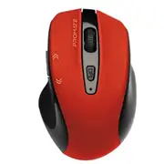 Promate EZGrip Ergonomic Wireless Mouse - Red Quick Forward/Back Buttons - [CURSOR.RED]