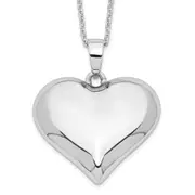 Sterling Silver Sentimental Expressions Without You Hear Ash Holder 18 Inch Necklace