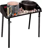 Camp Table - Portable Camp Table with Legs for Dutch Ovens or Extra Prep Space -
