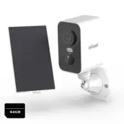 Outdoor Security Camera 3MP Battery-powered with Solar Panel Waterproof+64G Card