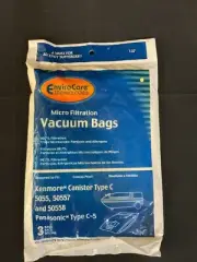 EnviroCare Replacement MicroFiltration Bags for Kenmore Canister Type C, 5055