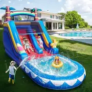 6.4M Commercial PVC Inflatable Bounce House Water Slides Star Pool for Birthday