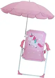 Eigell Baby Camping Chair Kids Camp Tent Chair with Umbrella Park Fun Child Folding Beach Chair Outdoor Seating for Picnics Beach