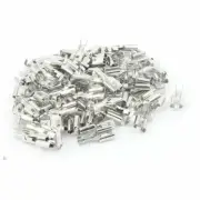 A● 100 Pcs 19mm x 7mm Stud Non Insulated Bare Spades Lug Terminal Connector