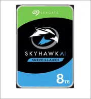 Seagate 8TB 3.5' SkyHawk Surveillance AI, SATA3 6Gb/s,16 AI streams,256MB Cache