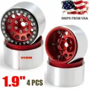 Metal Beadlock 1.9" Wheel Rim For 1/10 RC Axial SCX10 RC4WD D90 TRX-4 CC01 90046