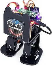 Freenove Bipedal Robot Kit for Raspberry Pi Pico W (Included) (Compatible with Arduino IDE), LED Matrix Expressions, Obstacle Avoidance, Colorful Lights, Buzzer, Speaker, App