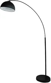 Dome Arc Floor Lamp - Matt Black