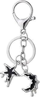 [yaozeio] Sun Moon Goth Keychain for Girls Women Red Heart Charm Key Chains for Car Keys Wallet Cute Gothic Keychain Accessories for Handbag Black Vintage Gothic Keychain Charm for Men Women