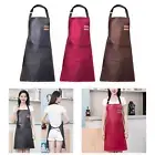 Waterproof Apron Adjustable Oilproof Drawing Apron PU Apron Chef Apron Kitchen