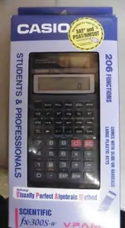 New Old Stock Genuine Casio FX-300S-W Solar Scientific Calculator