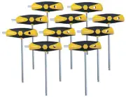 54097 T-Handle, Ball Hex Dual Drive Inch Set, 10 Piece
