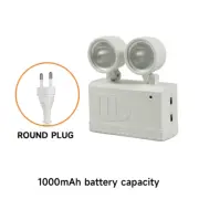 LED Double Head Fire Emergency Light Adjustable Wall-Mounted Emergency Lamps Bri