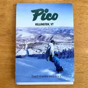 2022-2023 PICO MOUNTAIN Killington VERMONT Resort Ski Trail Map James NIEHUES