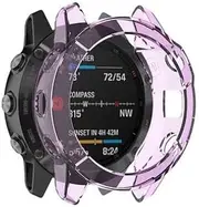 [VEVEL] TPU Case For Garmin Fenix 6S 6 6X strap band soft Frame Edges Around Protector For Fenix 6SPro 6Pro 6XPro 5X cover bumper Cases