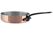 Mauviel M'Heritage 150 CI Polished Copper & Stainless Steel Saute Pan, 1.8 qt