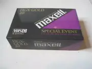 MAXELL HGX-GOLD VHS C TC-20 Special Event Epitaxial Compact Video Cassette New