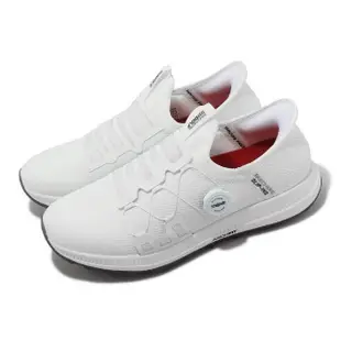 【SKECHERS】高爾夫球鞋 Go Golf Elite 5-Slip-Ins 男鞋 白 防水鞋面 瞬穿科技 高球(214066-WHT)