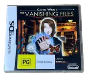Cate West The Vanishing Files DS 2DS 3DS Game *Complete* (Pre-Owned)