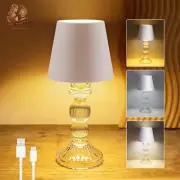 MJ PREMIER Rechargeable Cordless Table Lamp with Touch Control, Dimmable Batt...