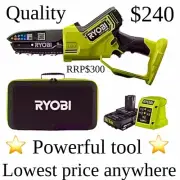 RYOBI ONE+ Katana HP 18V,new electric Chain Saw Battery & Charger Kit R18XPCS12