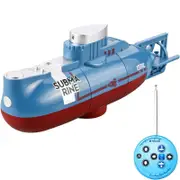 Catzon Mini RC Submarine Rechargeable Diving Toy for Boys and Girls-Blue