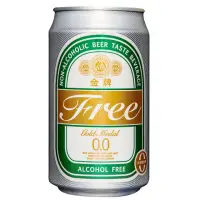 在飛比找momo購物網優惠-【台酒】金牌FREE啤酒風味飲料 330mlx24/入(無酒